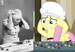 I Love Lucy chocolate factory scene parodied with cherries in My Little Pony I Love Lucy chocolate factory scene parodied with cherries in My Little Pony