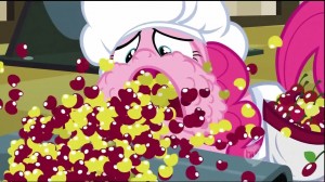 My Little Pony: Friendship is Magic - The Last Roundup - Pinkie Pie getting her face stuffed with cherries parody of I Love Lucy Chocolate factory scene My Little Pony: Friendship is Magic - The Last Roundup - Pinkie Pie getting her face stuffed with cherries parody of I Love Lucy Chocolate factory scene