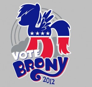 Vote Brony 2012 T-Shirt at TeeFury Vote Brony 2012 T-Shirt at TeeFury