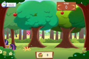 My Little Pony: Friendship is Magic mobile phone game - Apple collecting mini game My Little Pony: Friendship is Magic mobile phone game - Apple collecting mini game