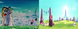 Sailor Moon - Chibiusa overlooking Crystal Tokyo - My Little Pony - Arriving at the Crystal Empire Sailor Moon - Chibiusa overlooking Crystal Tokyo - My Little Pony - Arriving at the Crystal Empire